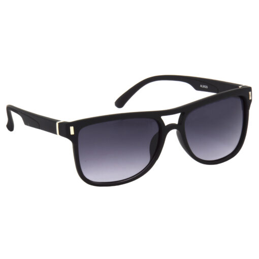 Hrinkar Gradient & UV Protection Classy Grey Rectangular Shades For Men & Women - HRS486-BK-GRY