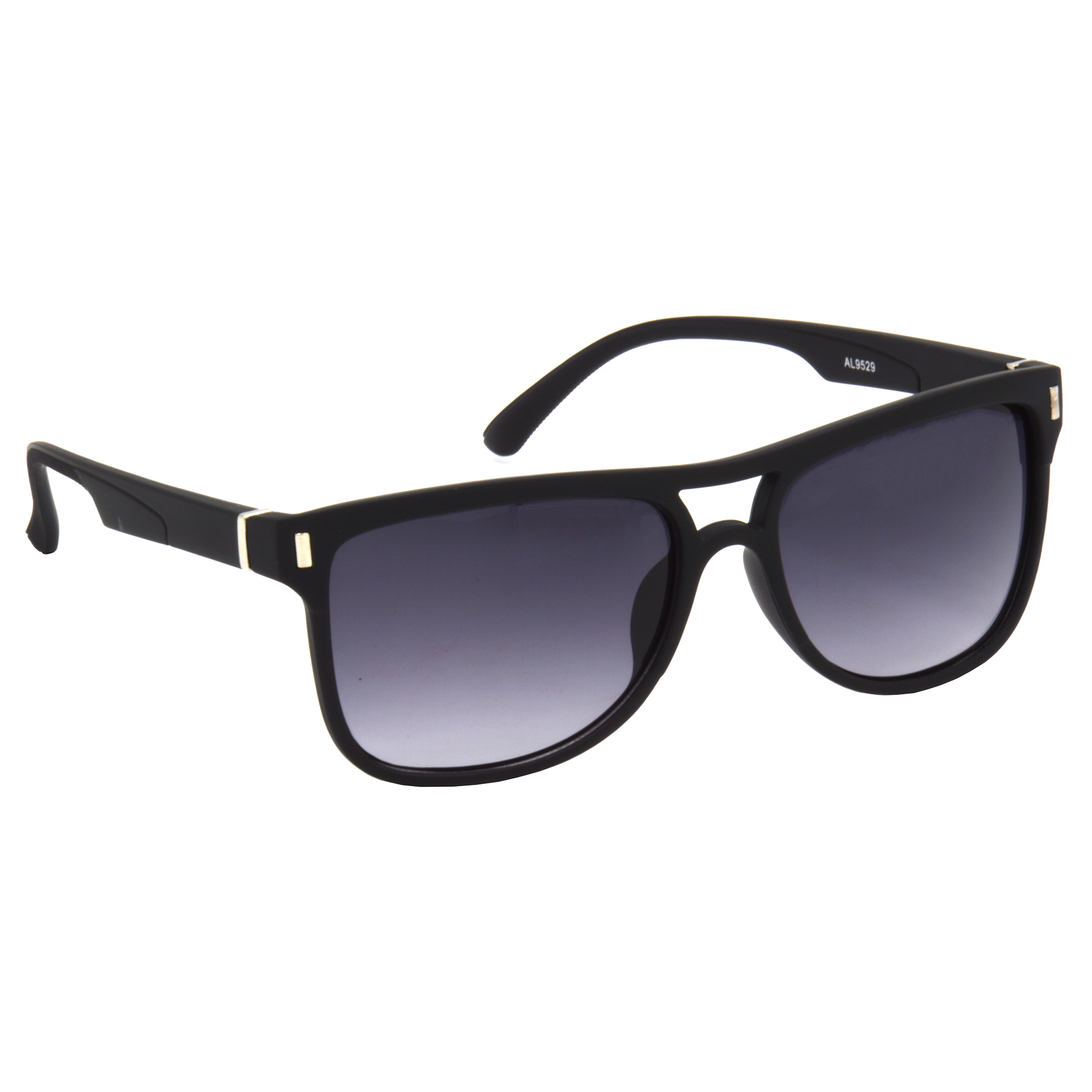 Hrinkar Gradient & UV Protection Classy Grey Rectangular Shades For Men & Women - HRS486-BK-GRY