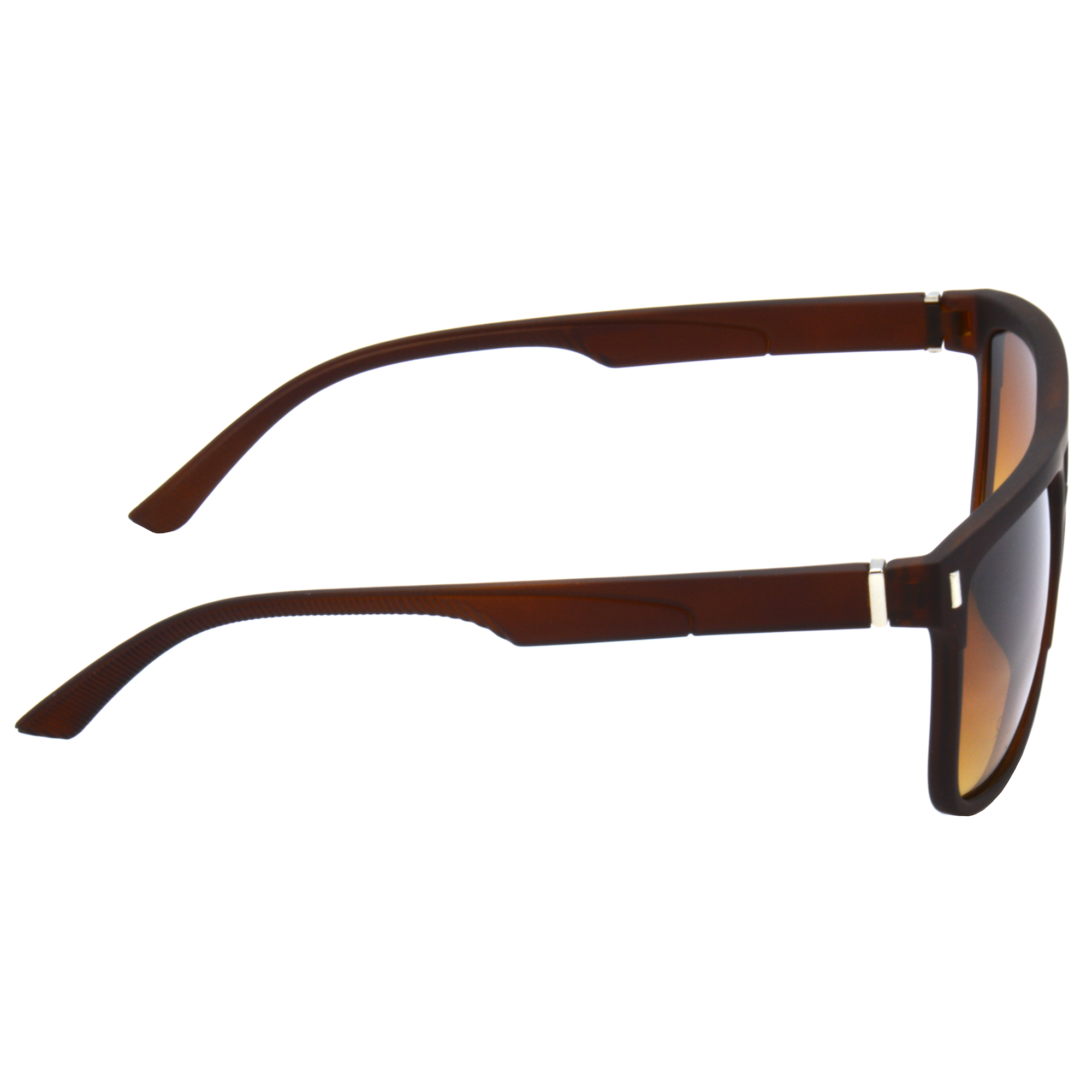 Hrinkar Polarized & UV Protection Trendy Brown, Clear Wayfarer Sunglasses For Men & Women - HRS486-BWN-BWN-CLR - Image 3