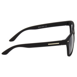 Hrinkar UV Protection Stylish Black Rectangular Sunglasses For Men & Women - HRS487-BK-BK - Image 3