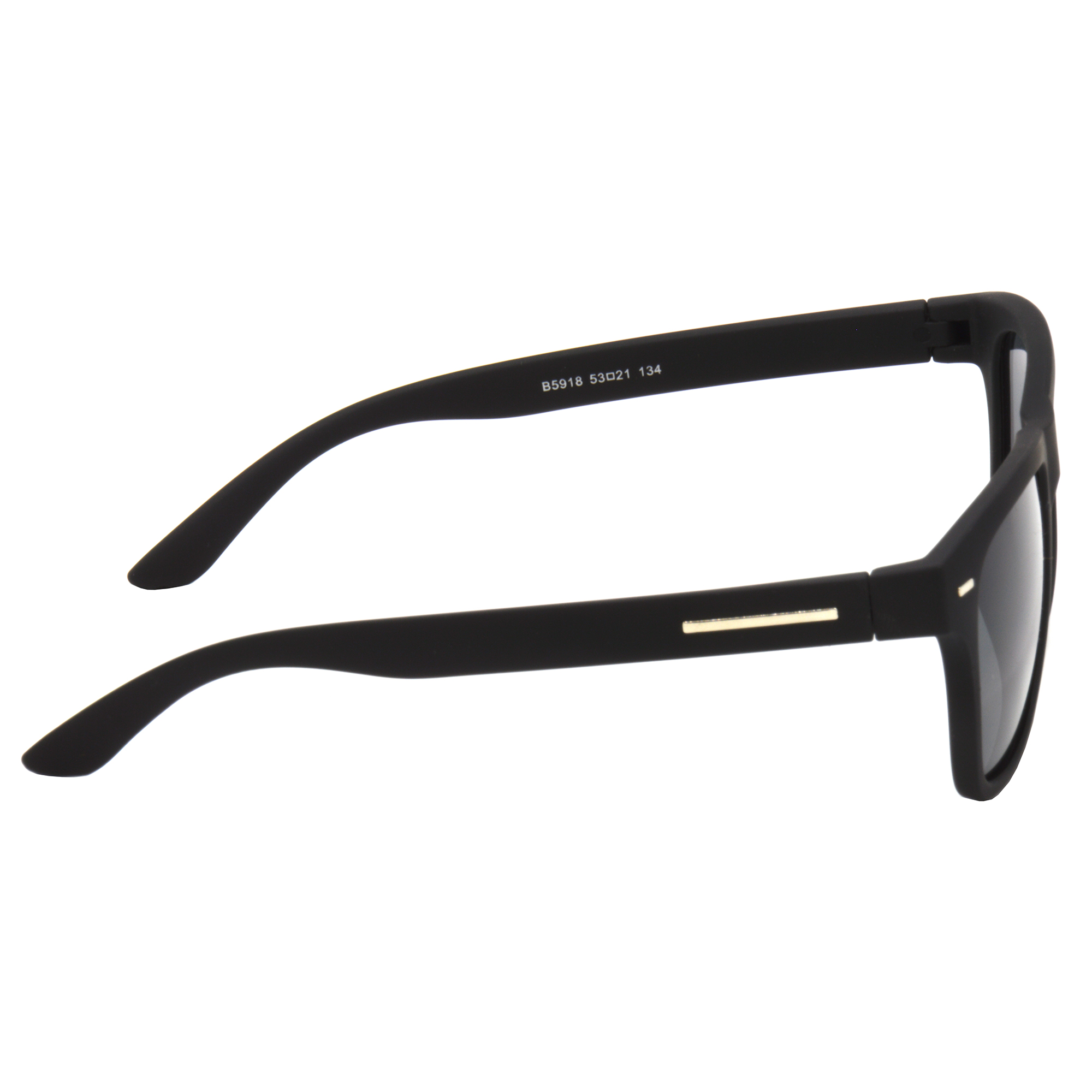 Hrinkar UV Protection Stylish Black Rectangular Sunglasses For Men & Women - HRS487-BK-BK - Image 3