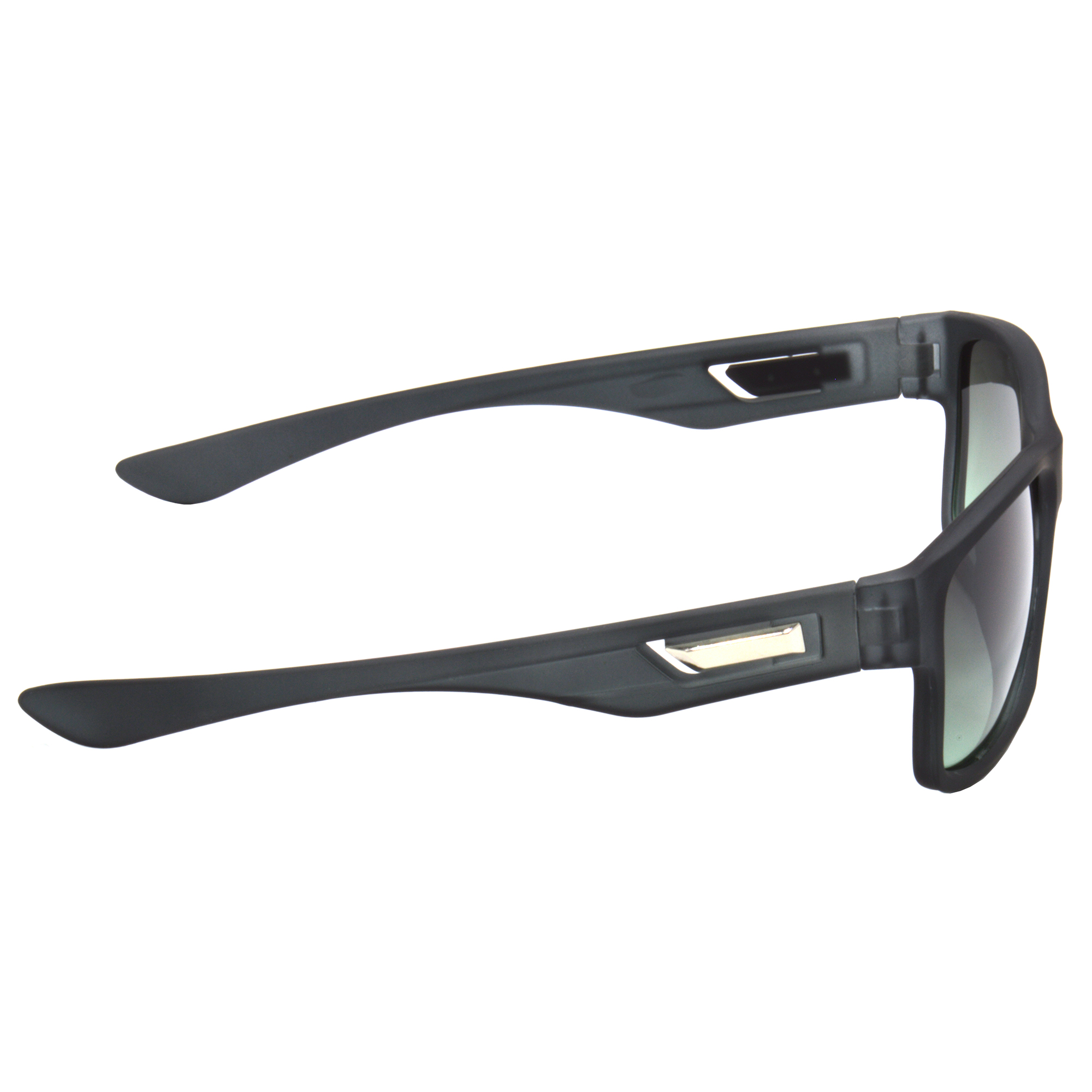 Hrinkar UV Protection Trendy Black Rectangular Sunglasses For Men & Women - HRS488-BK-BK - Image 3