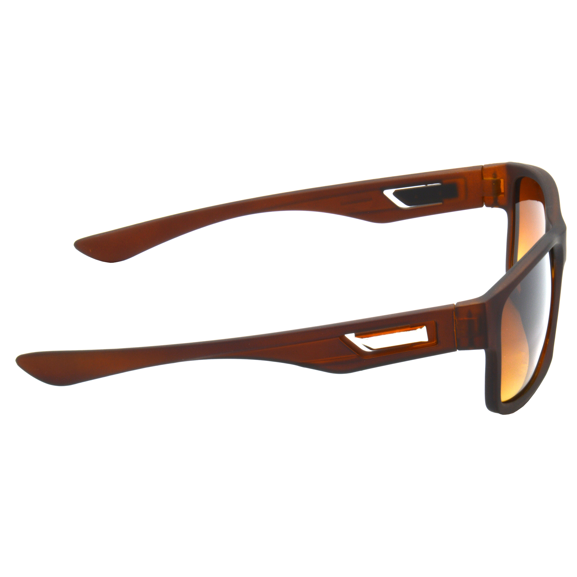 Hrinkar Gradient & UV Protection Modish Brown Rectangular Sunglasses For Men & Women - HRS488-BWN-BWN-CLR - Image 3
