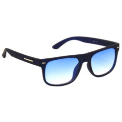 Hrinkar Gradient & UV Protection Elegant Blue, Clear Wayfarer Sunglasses For Men & Women - HRS489-BU-BU-CLR