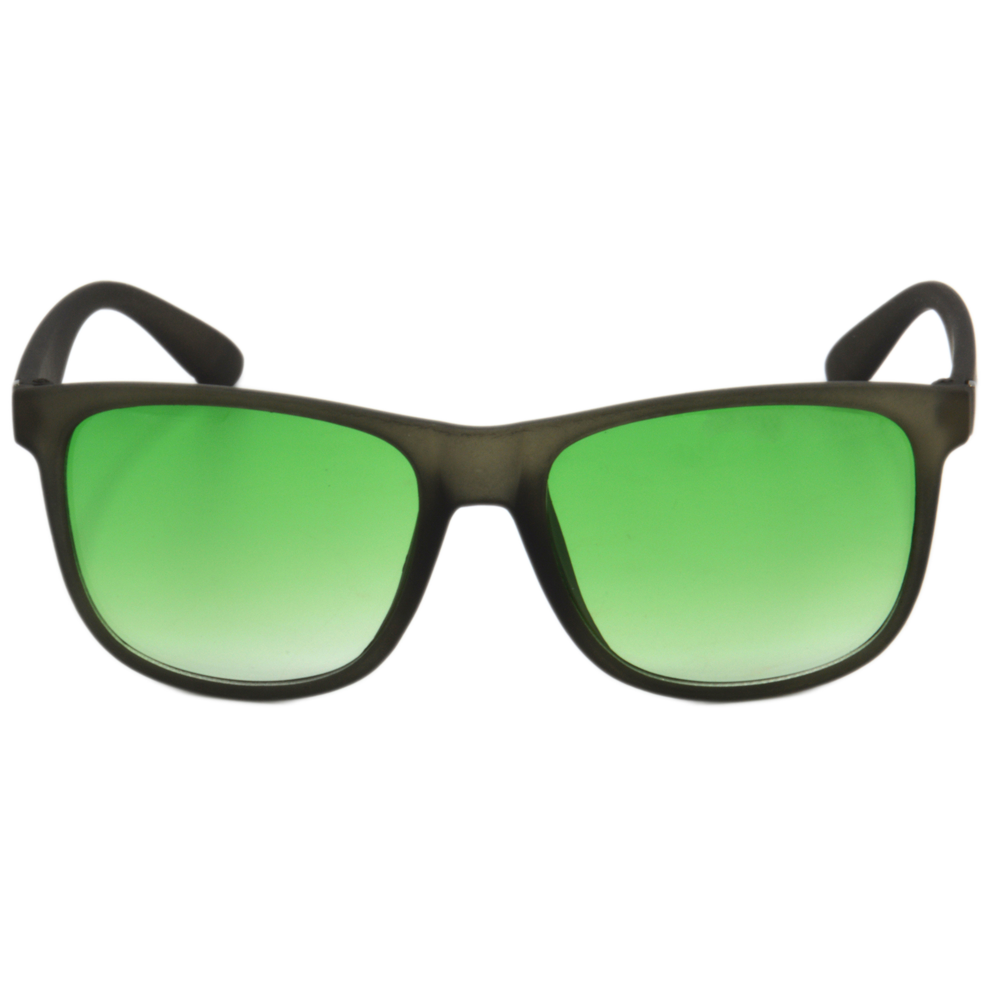 Hrinkar Gradient & UV Protection Modish Green Rectangular Sunglasses For Men & Women - HRS492-GRY-LGRN - Image 2