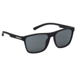 Hrinkar UV Protection Classy Black Rectangular Sunglasses For Men & Women - HRS493-BK-BK
