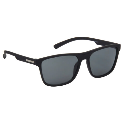 Hrinkar UV Protection Classy Black Rectangular Sunglasses For Men & Women - HRS493-BK-BK