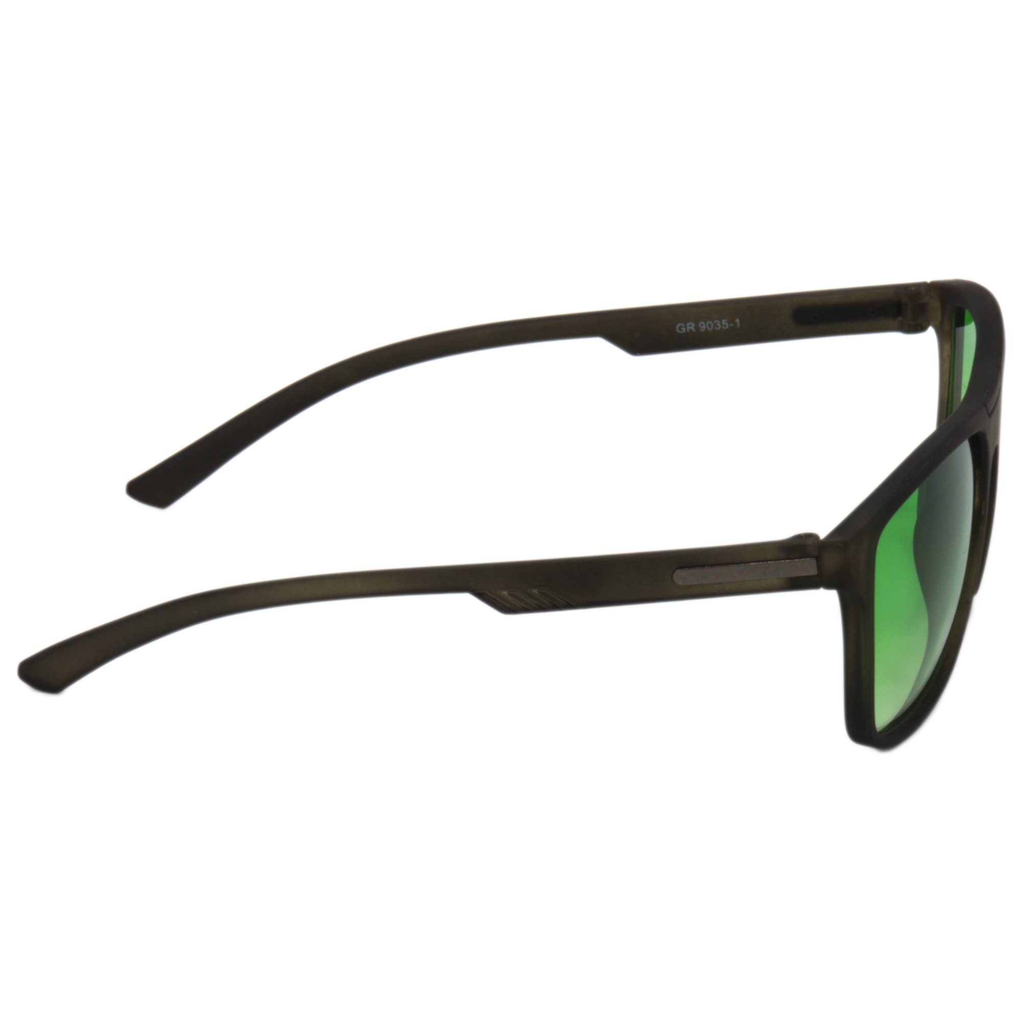Hrinkar Gradient & UV Protection Elegant Green Rectangular Sunglasses For Men & Women - HRS493-GRY-LGRN - Image 3