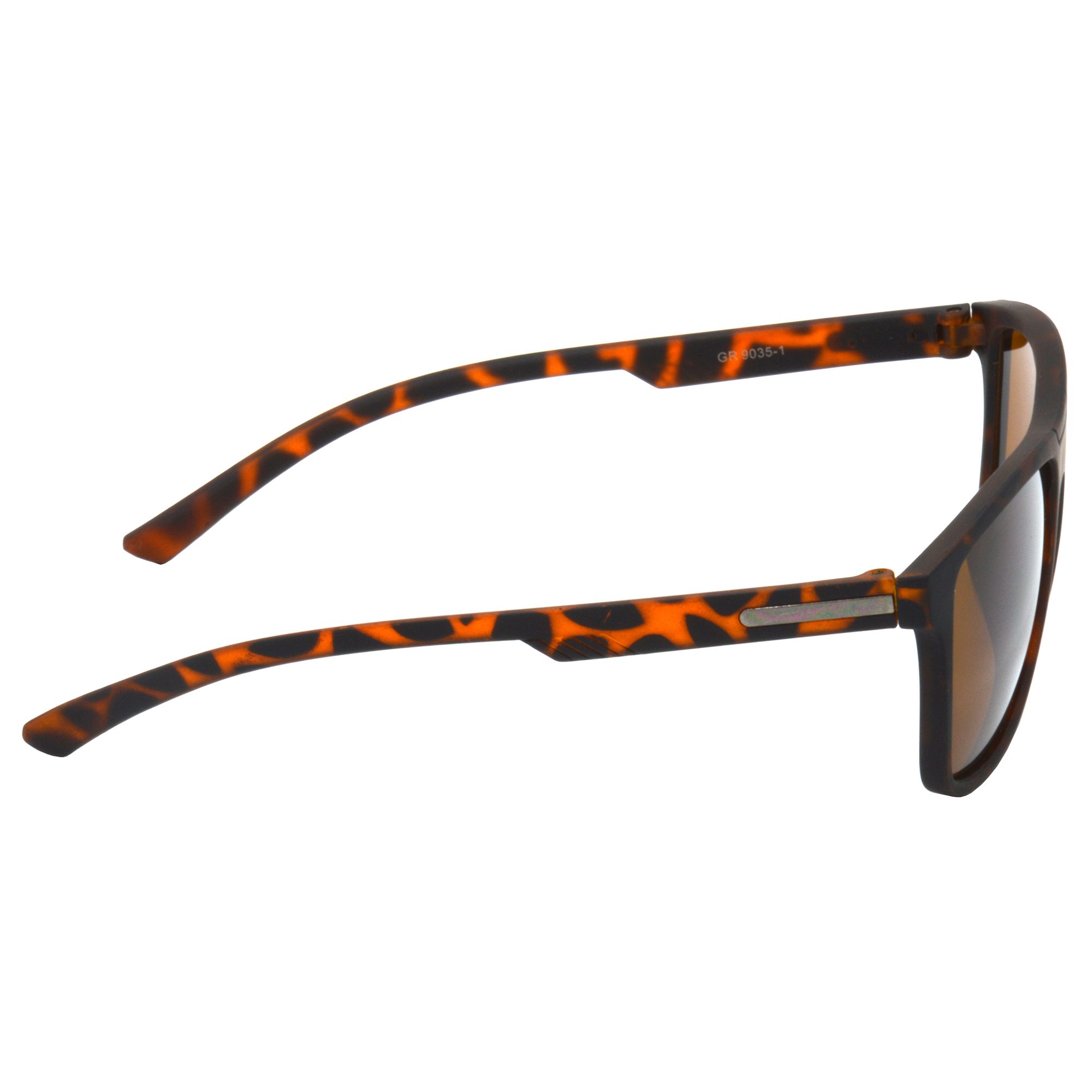 Hrinkar UV Protection Classy Brown Rectangular Shades For Men & Women - HRS493-TBWN-BWN - Image 3