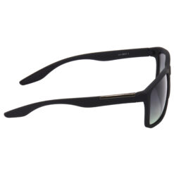 Hrinkar Gradient & UV Protection Elegant Grey Retro Square Shades For Men & Women - HRS494-BK-DGRN - Image 3