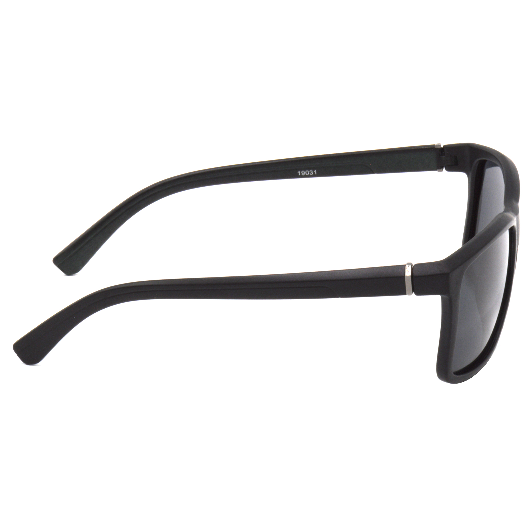 Hrinkar Polarized & UV Protection Trendy Black Rectangular Shades For Men & Women - HRS495-BK-BL-P - Image 3