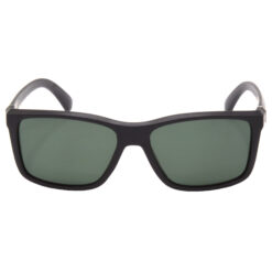 Hrinkar Polarized & UV Protection Classy Green Rectangular Sunglasses For Men & Women - HRS495-BK-GRN-P - Image 2