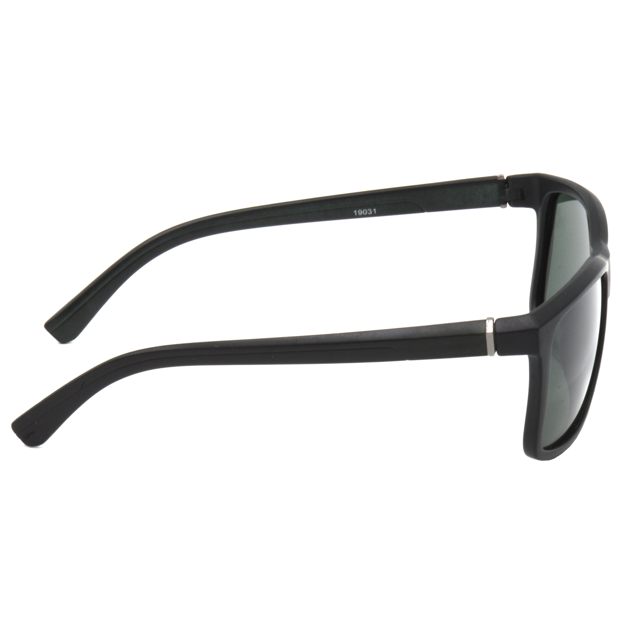 Hrinkar Polarized & UV Protection Classy Green Rectangular Sunglasses For Men & Women - HRS495-BK-GRN-P - Image 3