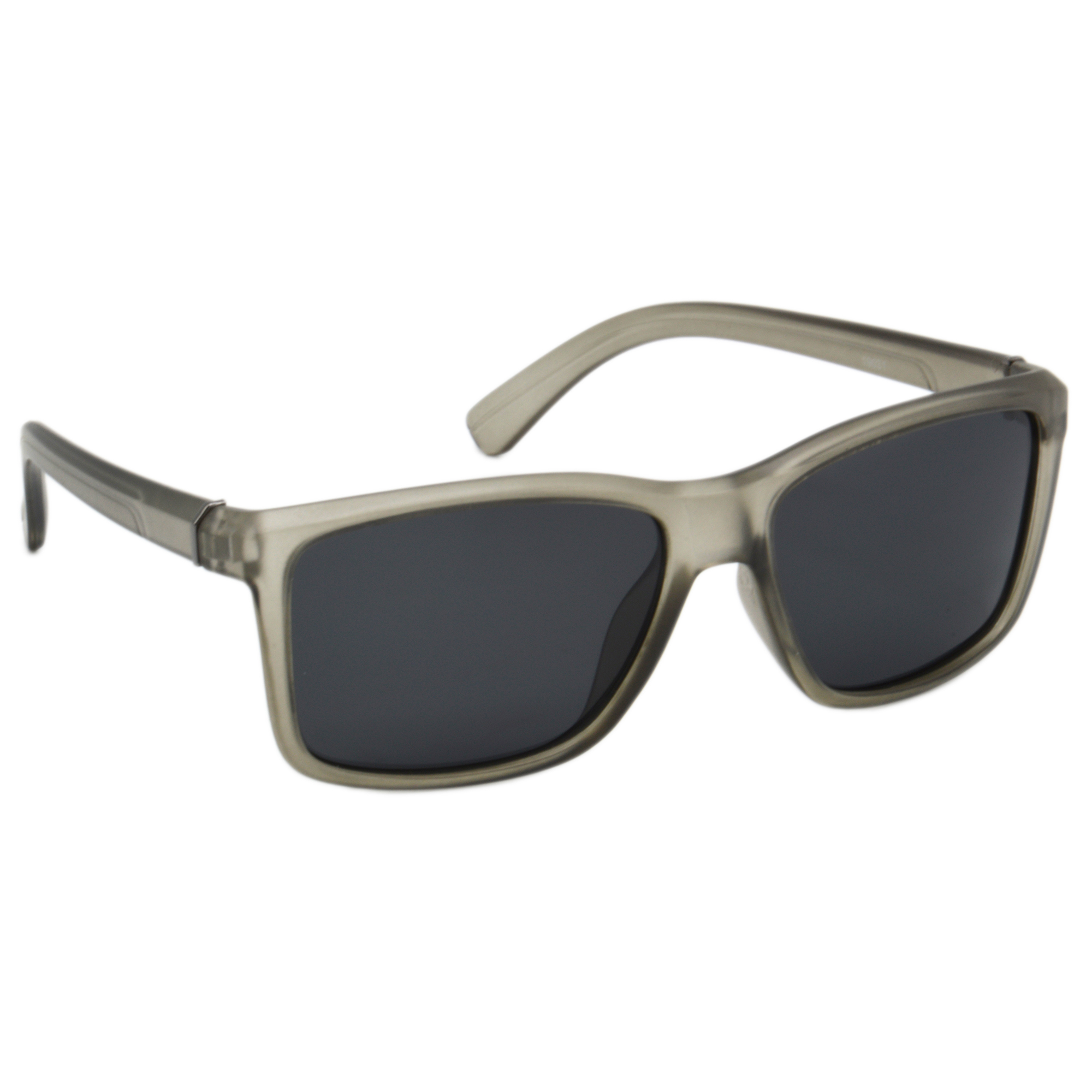 Hrinkar Polarized & UV Protection Modish Grey Rectangular Shades For Men & Women - HRS495-GRY-BL-P