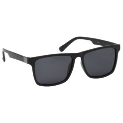 Hrinkar Polarized & UV Protection Trendy Black Rectangular Goggles For Men & Women - HRS496-BK-BK-P