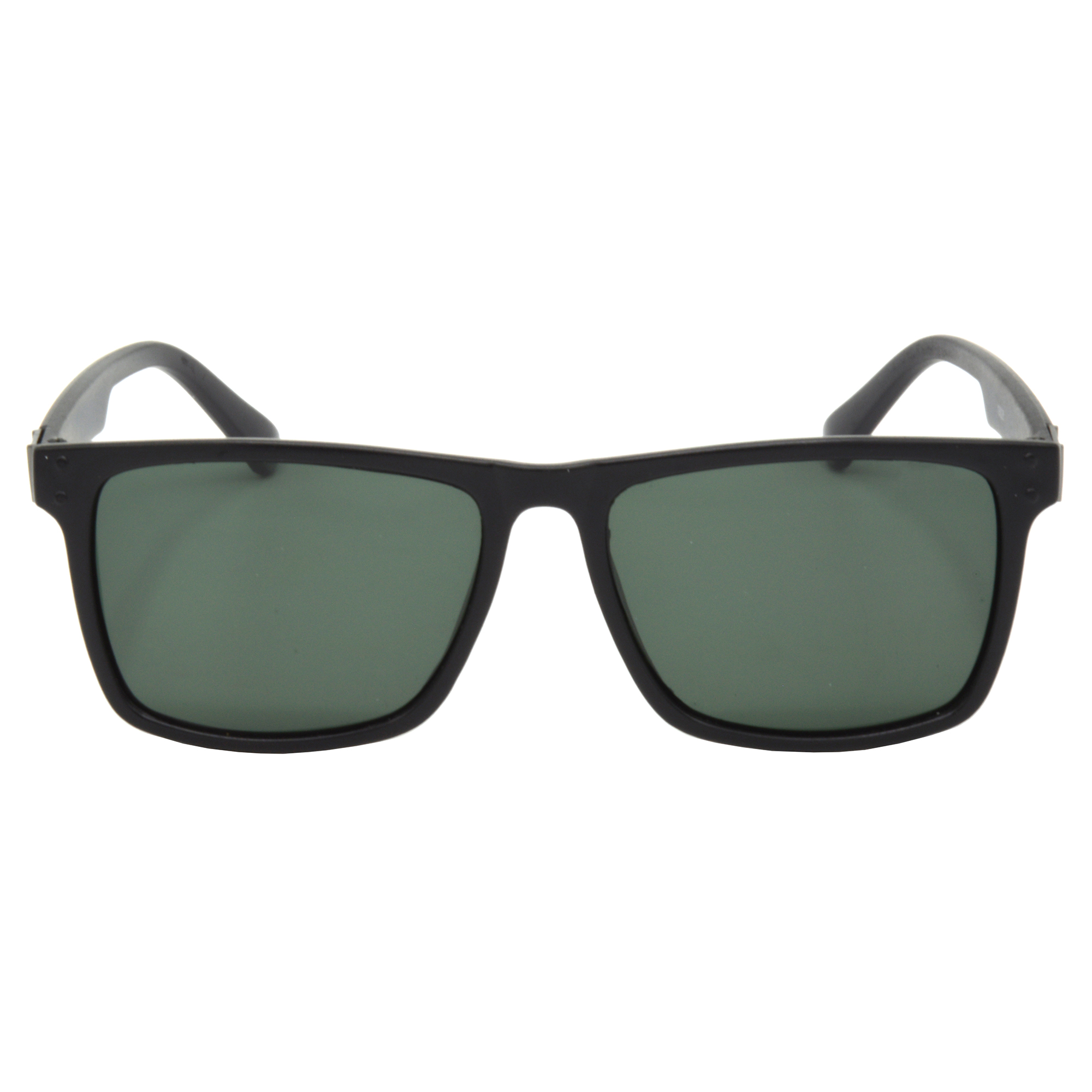 Hrinkar Polarized & UV Protection Classy Green Rectangular Shades For Men & Women - HRS496-BK-GRN-P - Image 2