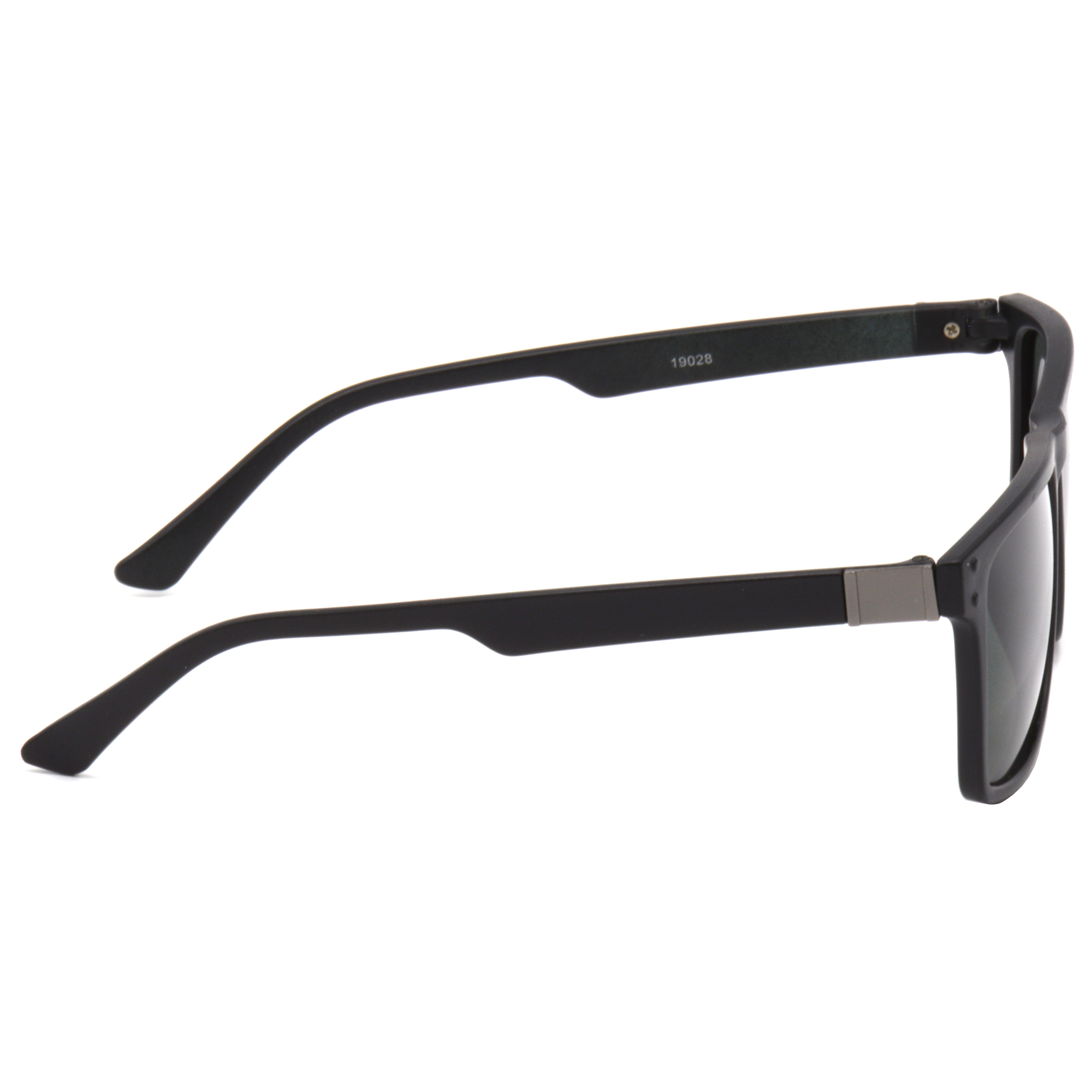 Hrinkar Polarized & UV Protection Classy Green Rectangular Shades For Men & Women - HRS496-BK-GRN-P - Image 3