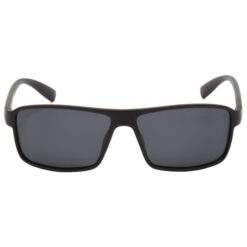 Hrinkar Polarized & UV Protection Trendy Black Rectangular Sunglasses For Men & Women - HRS497-BK-BK-P - Image 2