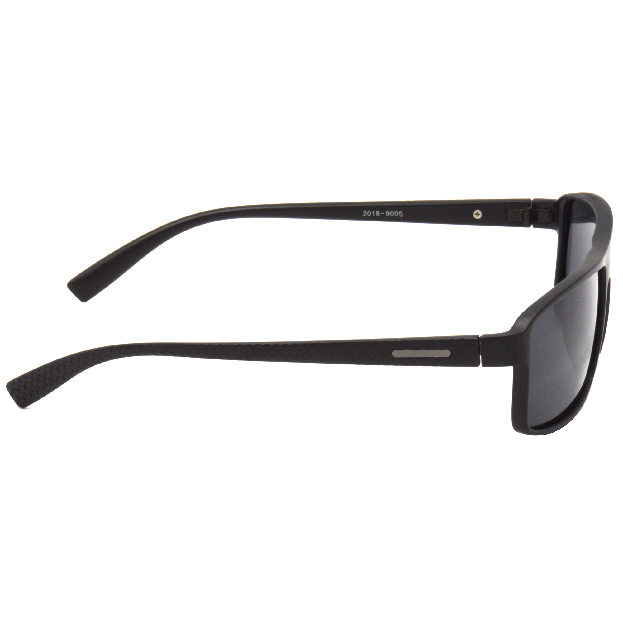 Hrinkar Polarized & UV Protection Trendy Black Rectangular Sunglasses For Men & Women - HRS497-BK-BK-P - Image 3