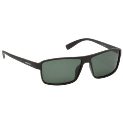 Hrinkar Polarized & UV Protection Classy Green Rectangular Goggles For Men & Women - HRS497-BK-GRN-P