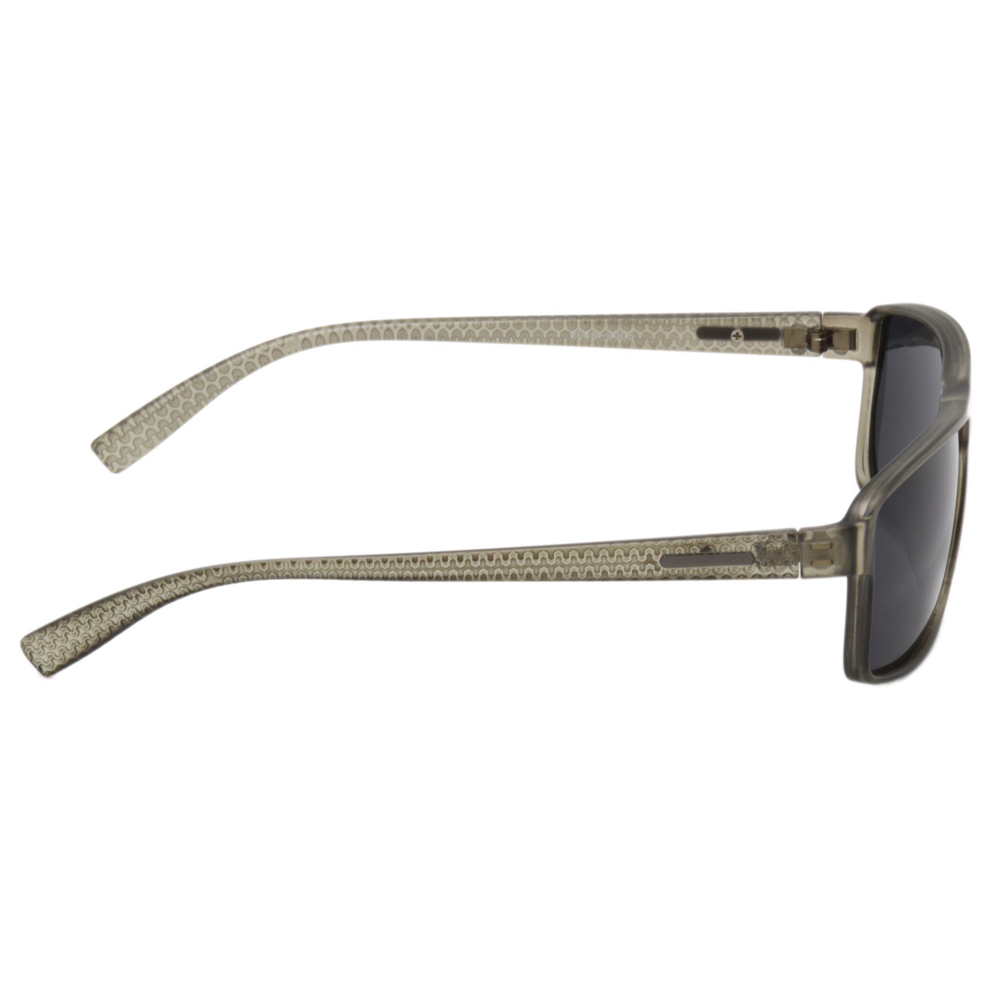 Hrinkar Polarized & UV Protection Modish Grey Rectangular Sunglasses For Men & Women - HRS497-GRY-BK-P - Image 3