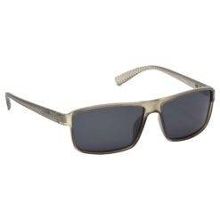 Hrinkar Polarized & UV Protection Modish Grey Rectangular Sunglasses For Men & Women - HRS497-GRY-BK-P