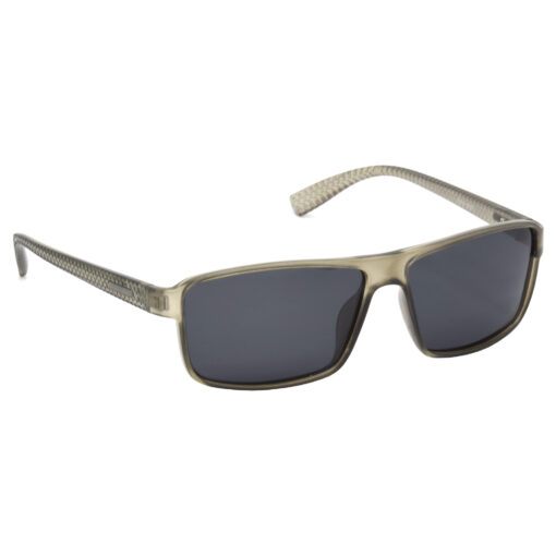 Hrinkar Polarized & UV Protection Modish Grey Rectangular Sunglasses For Men & Women - HRS497-GRY-BK-P