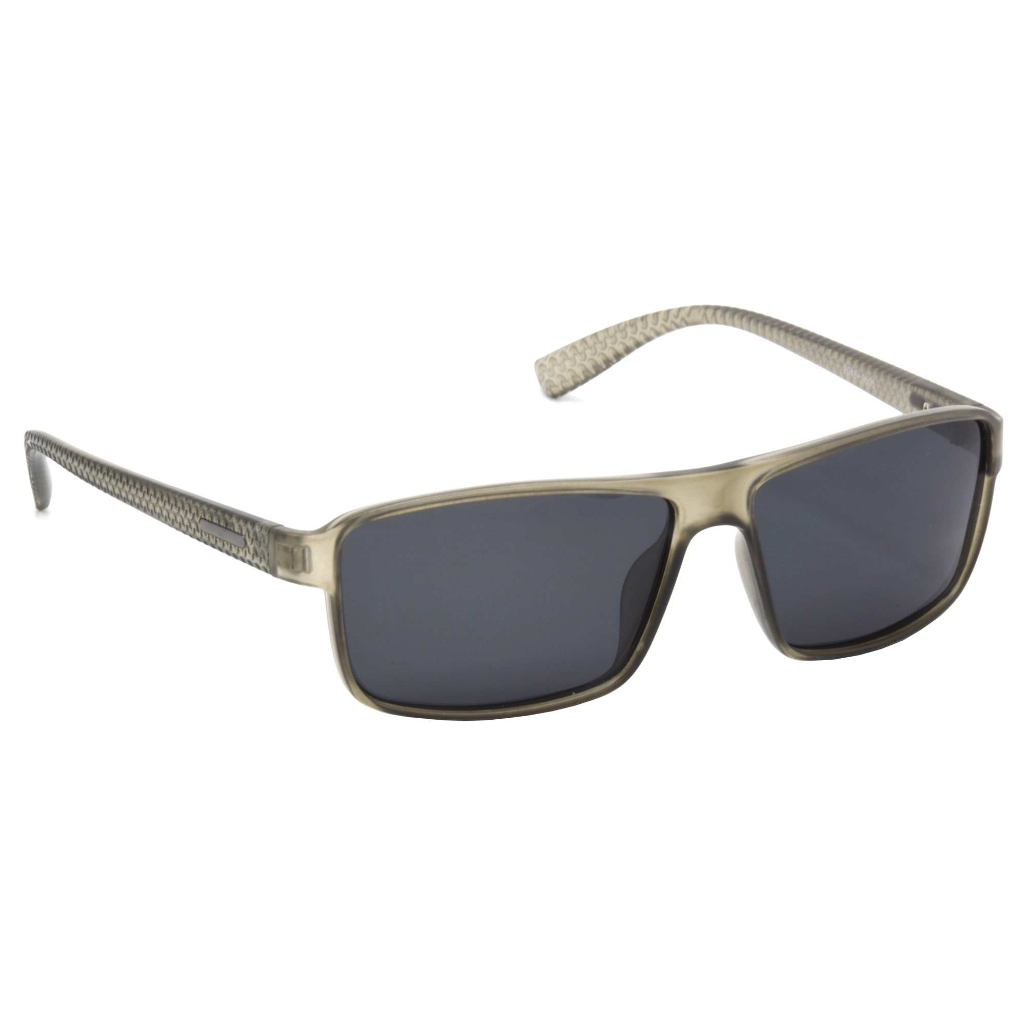 Hrinkar Polarized & UV Protection Modish Grey Rectangular Sunglasses For Men & Women - HRS497-GRY-BK-P