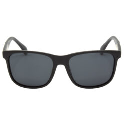 Alternative view of Hrinkar Polarized & UV Protection Trendy Black Rectangular Shades For Men & Women - HRS498-BK-BK-P