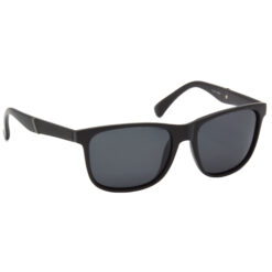 Hrinkar Polarized & UV Protection Trendy Black Rectangular Shades For Men & Women - HRS498-BK-BK-P