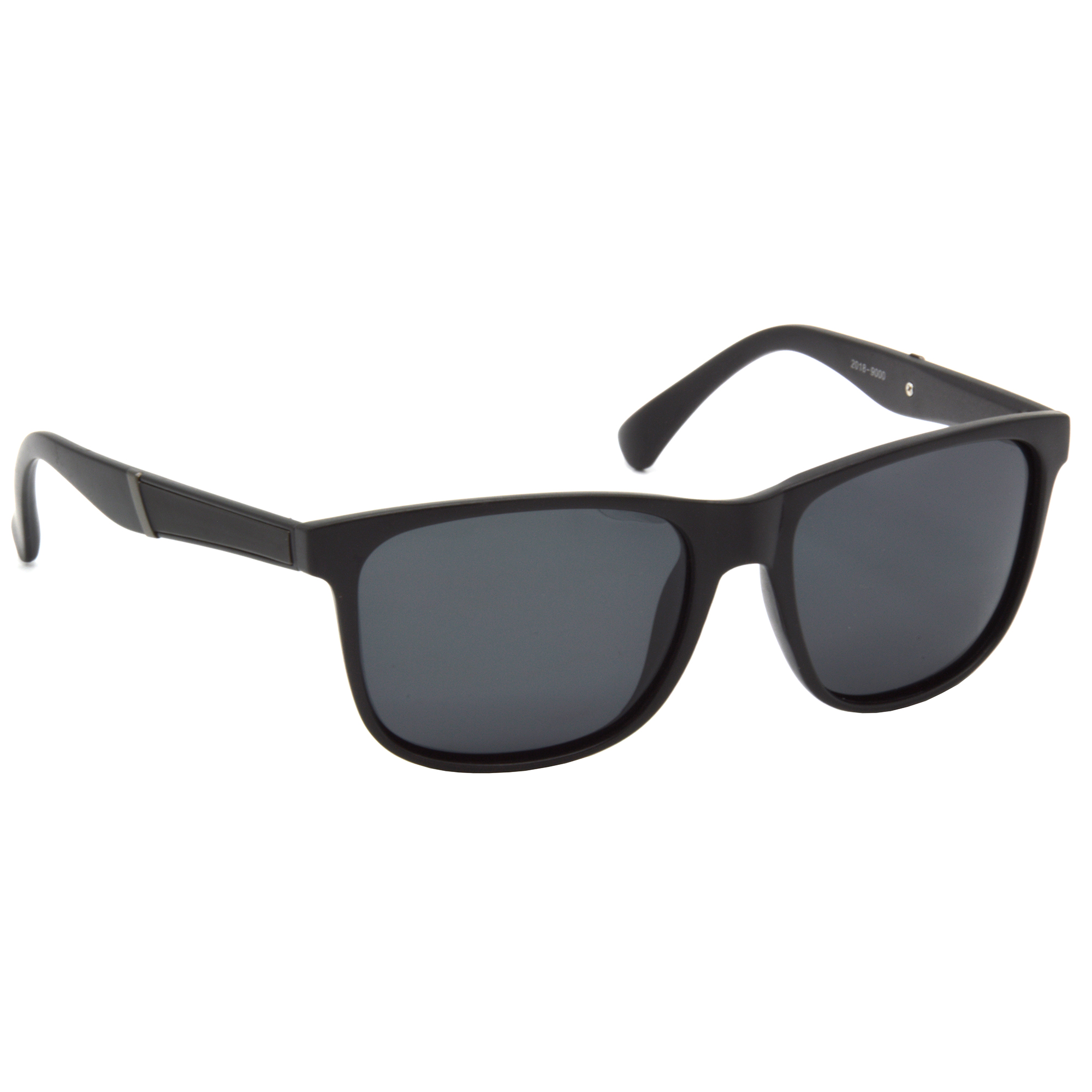 Hrinkar Polarized & UV Protection Trendy Black Rectangular Shades For Men & Women - HRS498-BK-BK-P