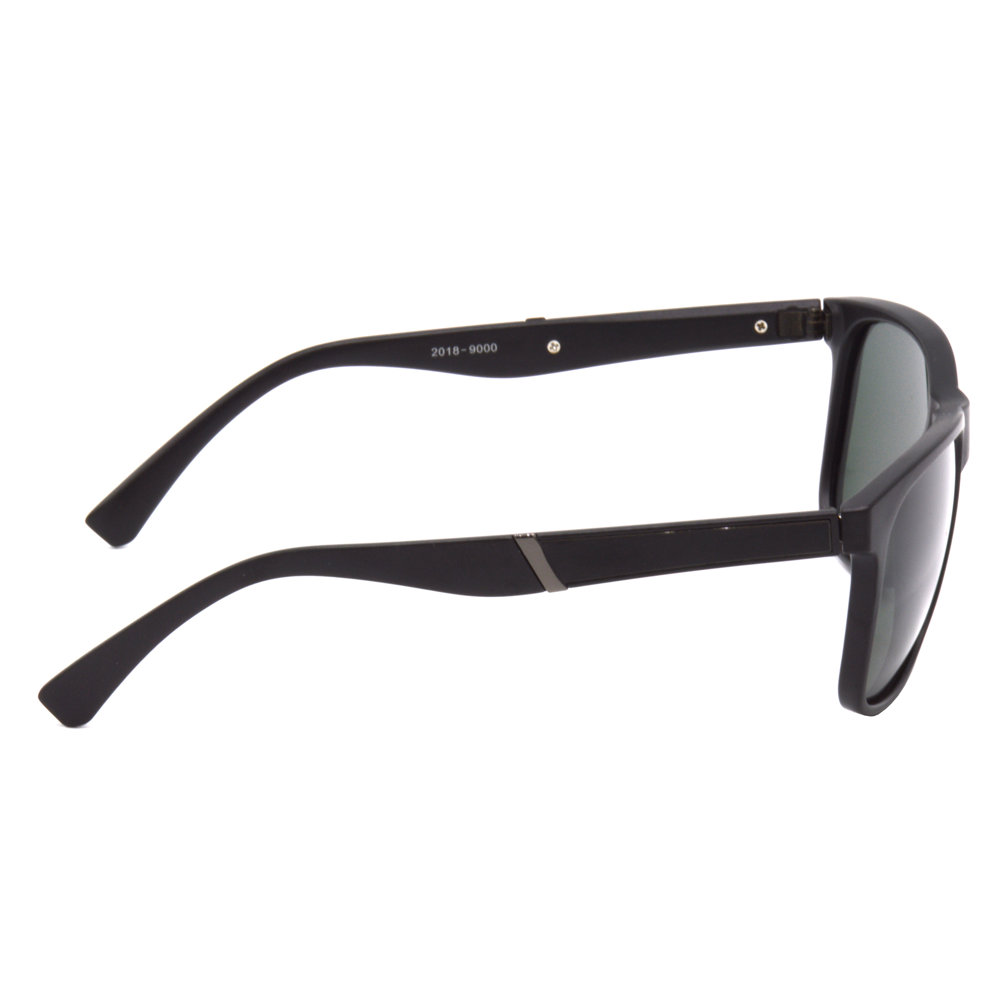 Hrinkar Polarized & UV Protection Classy Green Rectangular Sunglasses For Men & Women - HRS498-BK-GRN-P - Image 3