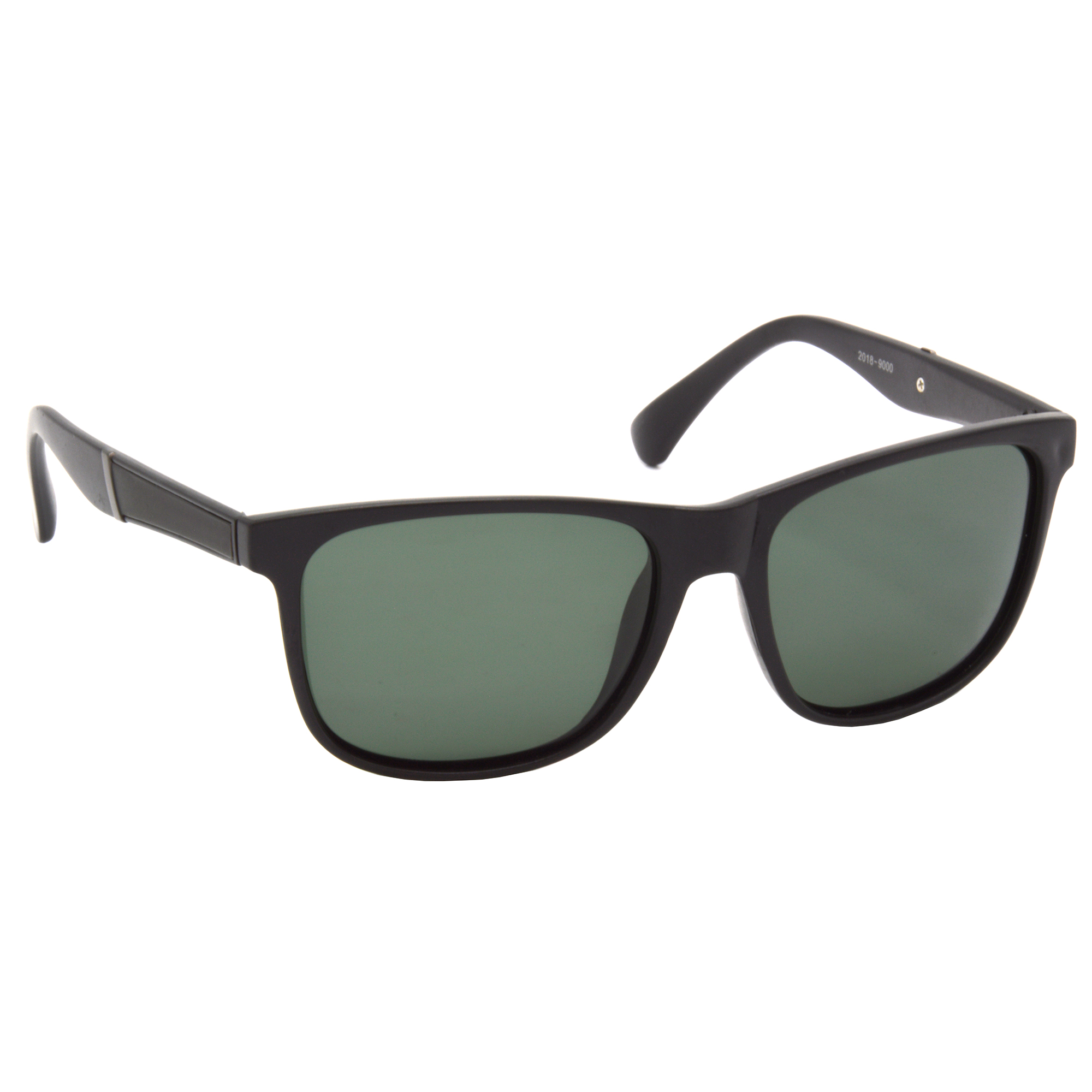 Hrinkar Polarized & UV Protection Classy Green Rectangular Sunglasses For Men & Women - HRS498-BK-GRN-P