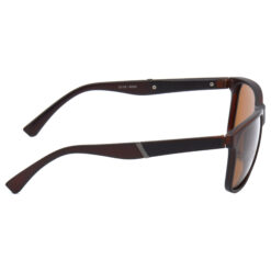 Hrinkar Polarized & UV Protection Stylish Brown Rectangular Goggles For Men & Women - HRS498-BWN-BWN-P - Image 3