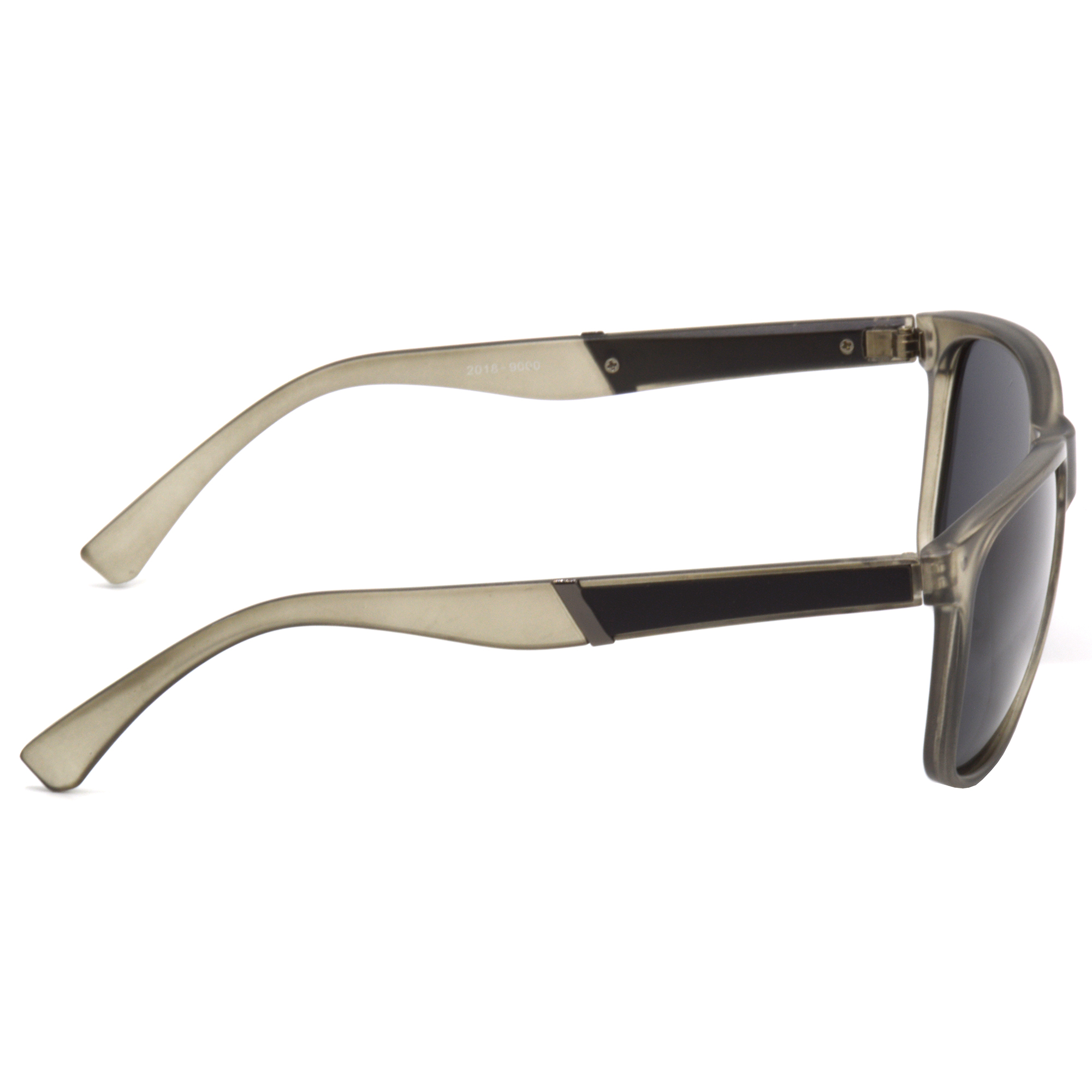 Hrinkar Polarized & UV Protection Modish Grey Rectangular Shades For Men & Women - HRS498-GRY-BK-P - Image 3