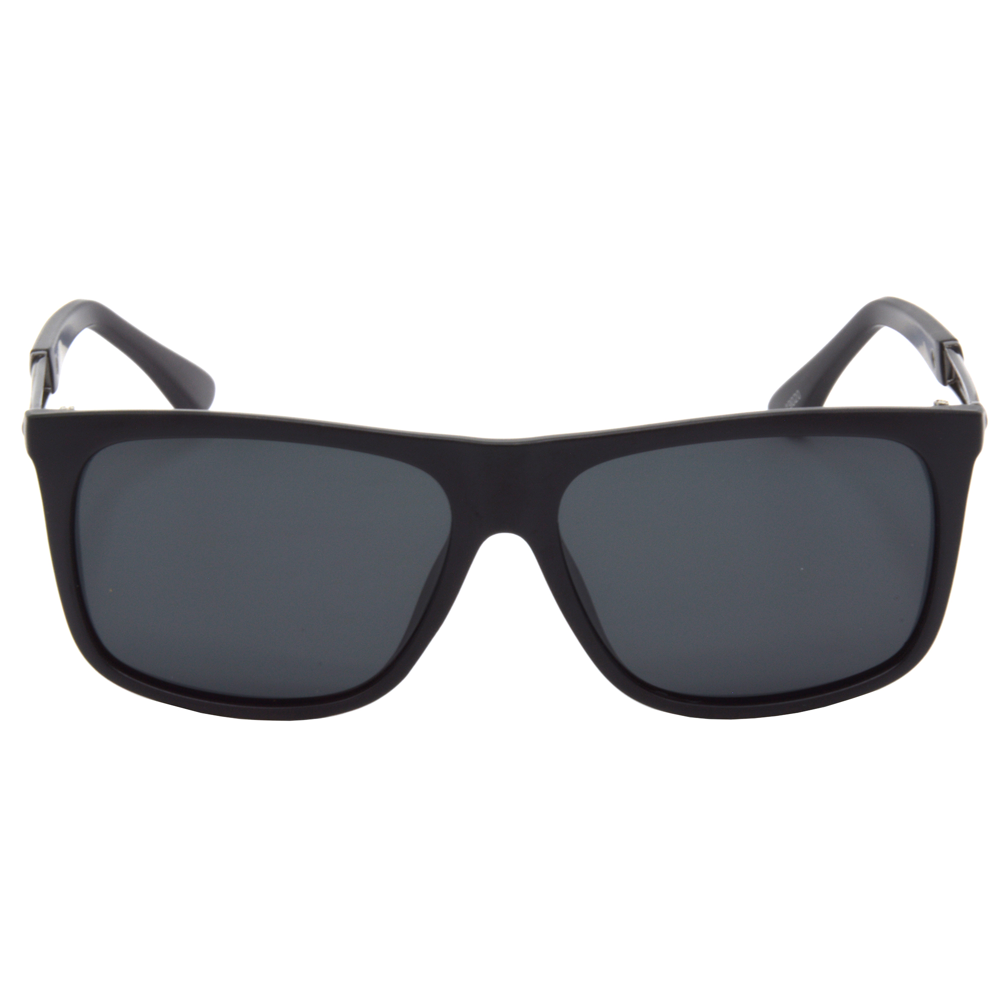 Hrinkar Polarized & UV Protection Elegant Black Rectangular Sunglasses For Men & Women - HRS499-BK-BK-P - Image 2
