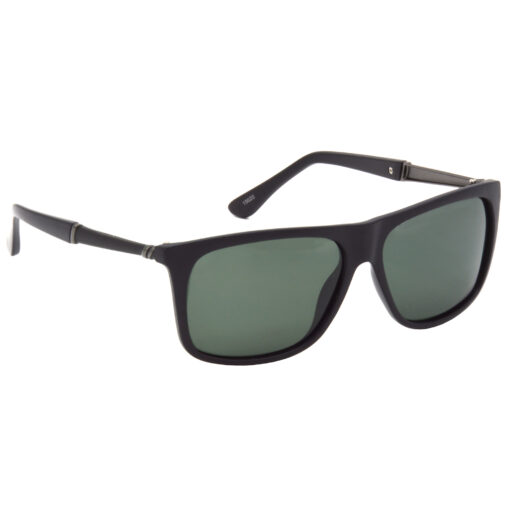 Hrinkar Polarized & UV Protection Trendy Green Rectangular Goggles For Men & Women - HRS499-BK-GRN-P