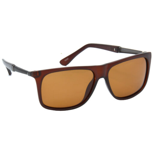 Hrinkar Polarized & UV Protection Stylish Brown Rectangular Sunglasses For Men & Women - HRS499-BWN-BWN-P