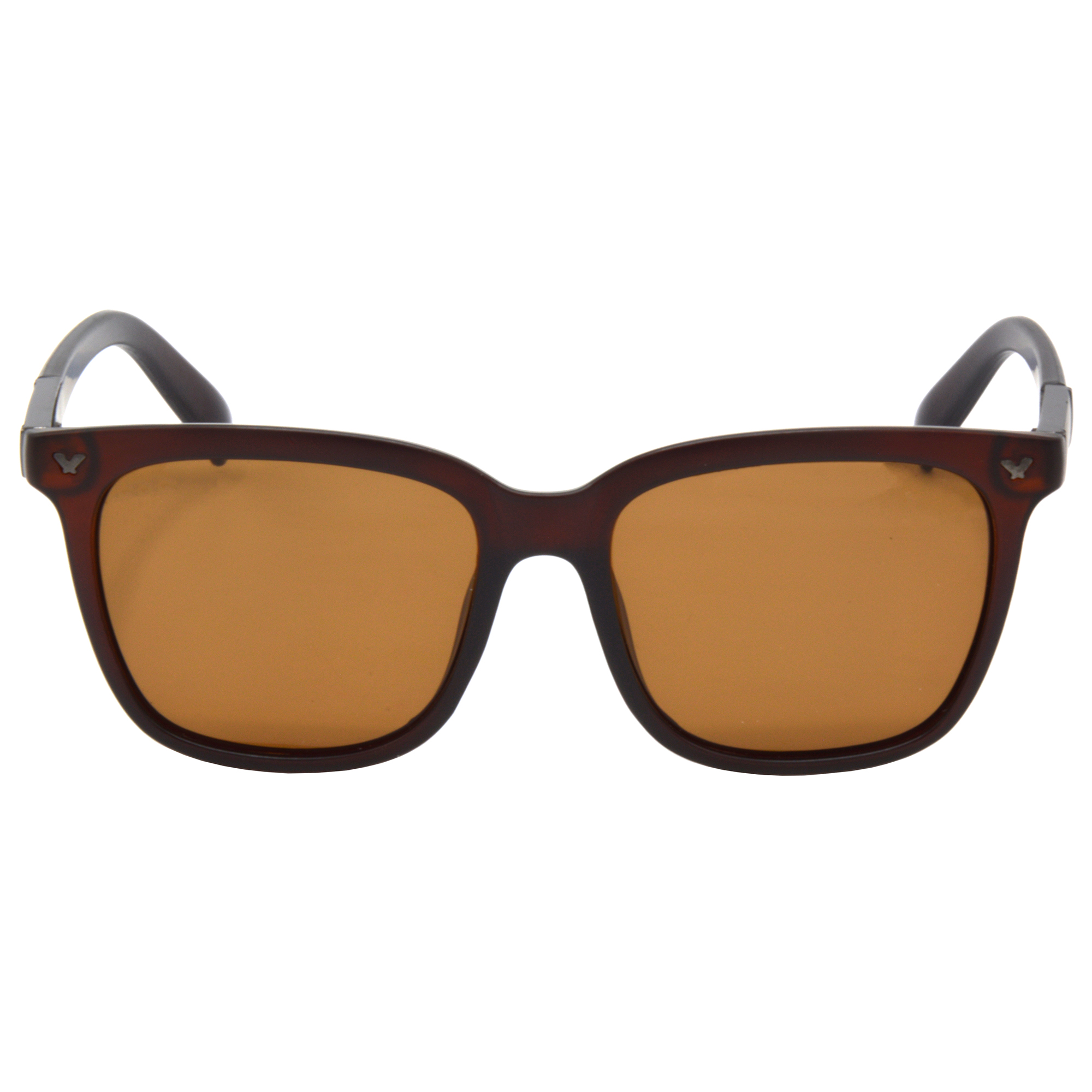 Hrinkar Polarized & UV Protection Stylish Brown Rectangular Shades For Men & Women - HRS500-BWN-BWN-P - Image 2