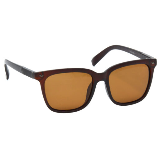 Hrinkar Polarized & UV Protection Stylish Brown Rectangular Shades For Men & Women - HRS500-BWN-BWN-P