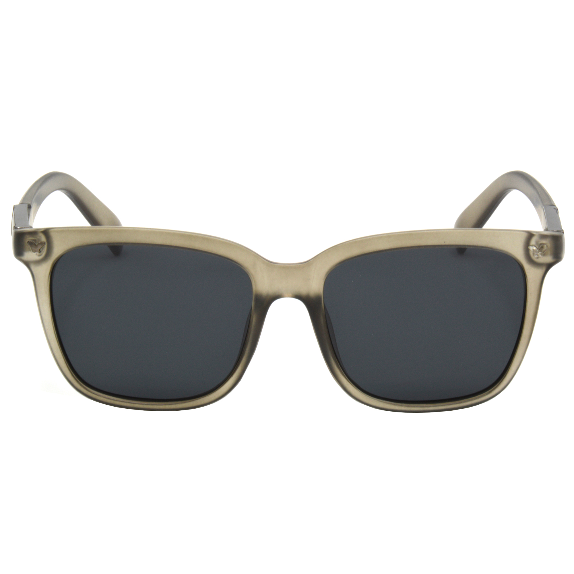 Hrinkar Polarized & UV Protection Modish Grey Rectangular Sunglasses For Men & Women - HRS500-GRY-BK-P - Image 2
