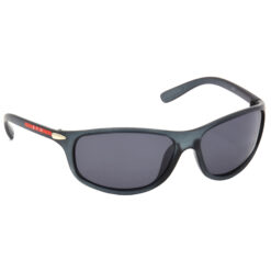 Hrinkar Polarized & UV Protection Elegant Black, Clear Sports, Wrap-around Shades For Men - HRS501-GRY-BK-P