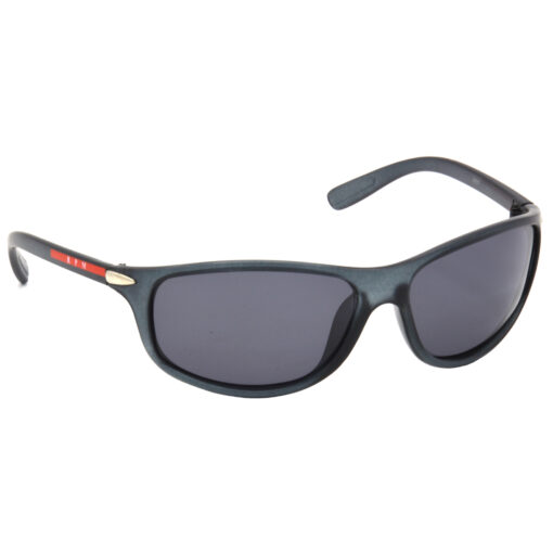 Hrinkar Polarized & UV Protection Elegant Black, Clear Sports, Wrap-around Shades For Men - HRS501-GRY-BK-P