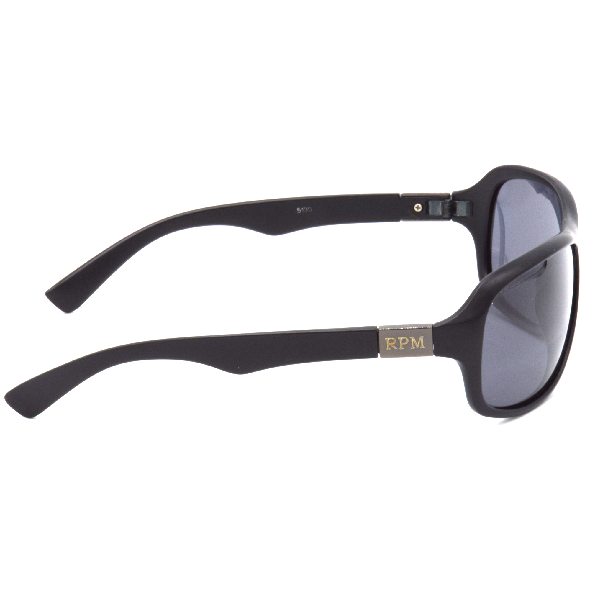 Hrinkar Polarized & UV Protection Trendy Black Sports, Wrap-around Sunglasses For Men & Women - HRS503-BK-BK-P - Image 3