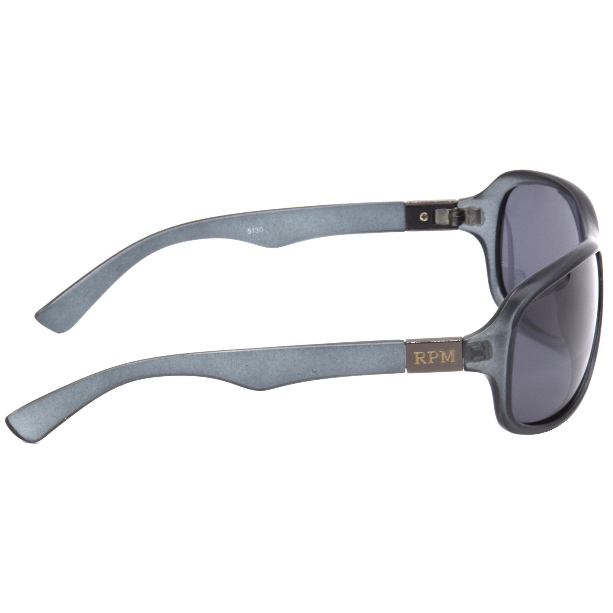 Hrinkar Polarized & UV Protection Stylish Black, Clear Sports, Wrap-around Shades For Men & Women - HRS503-GRY-BK-P - Image 3
