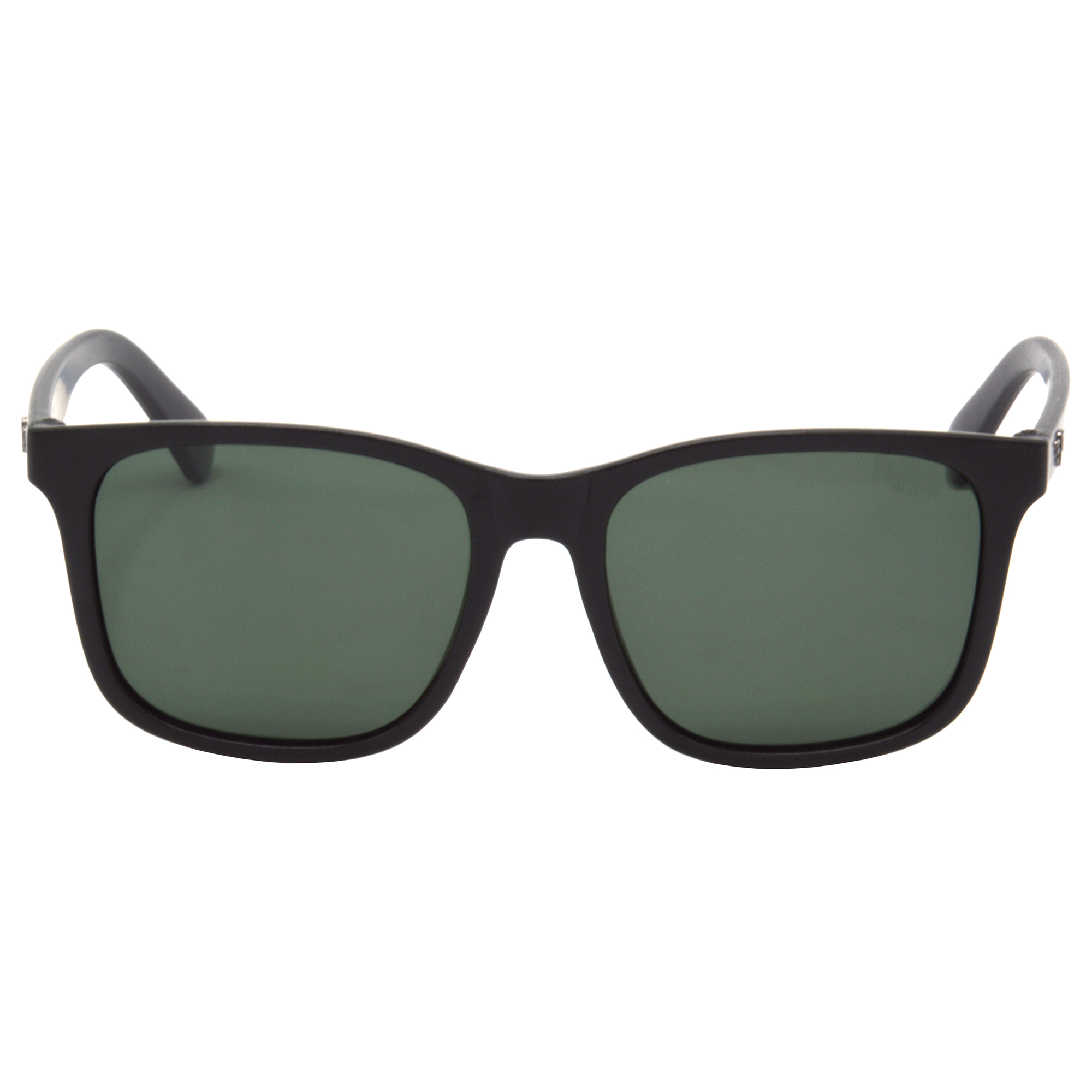 Hrinkar Polarized & UV Protection Trendy Green Rectangular Shades For Men & Women - HRS504-BK-GRN-P - Image 2
