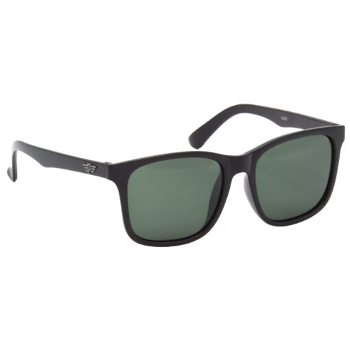 Hrinkar Polarized & UV Protection Trendy Green Rectangular Shades For Men & Women - HRS504-BK-GRN-P