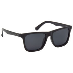 Hrinkar Polarized & UV Protection Elegant Black Rectangular Sunglasses For Men & Women - HRS505-BK-BK-P