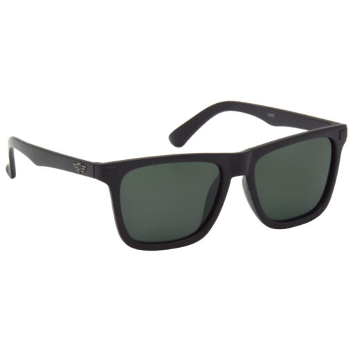Hrinkar Polarized & UV Protection Trendy Green Rectangular Goggles For Men & Women - HRS505-BK-GRN-P