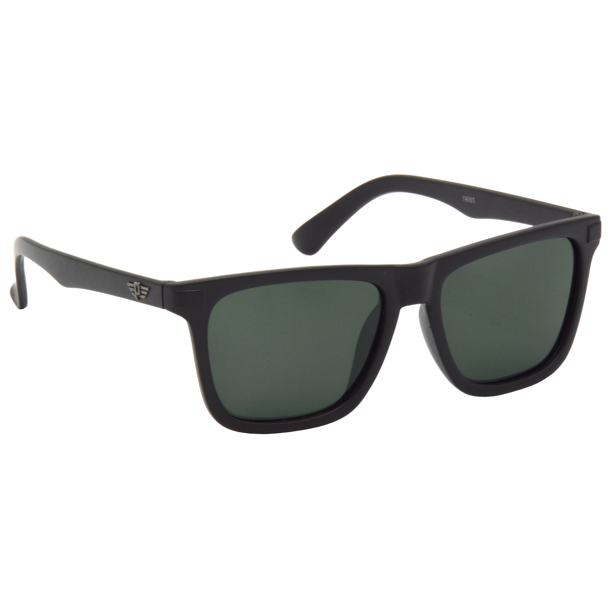 Hrinkar Polarized & UV Protection Trendy Green Rectangular Goggles For Men & Women - HRS505-BK-GRN-P